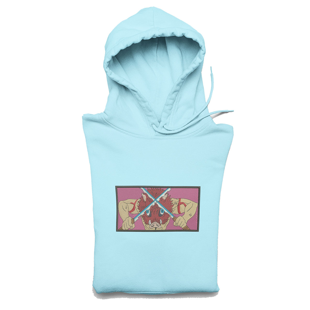 demon slayer embroidered hoodie